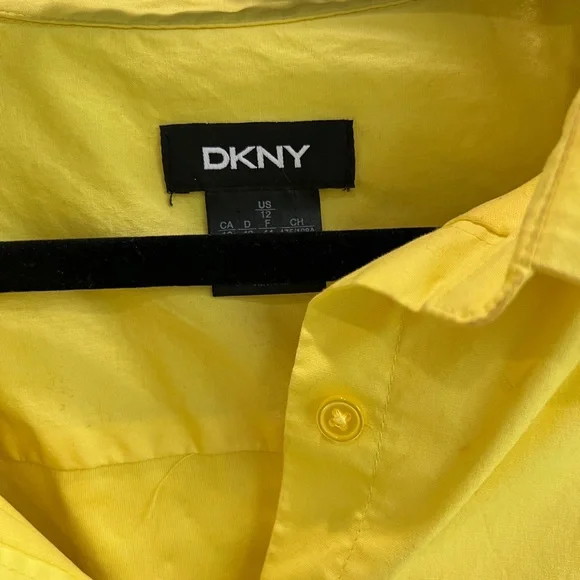 DKNY Sunny Yellow Midi Dress - Picture 2 of 5
